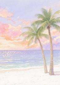 落日斑斓海棠